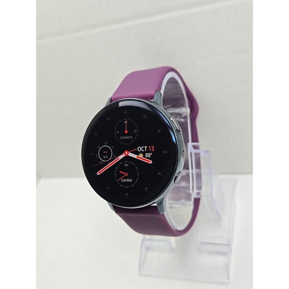 Samsung Galaxy Watch Active2 LTE 44mm SM R825U Black Stainless Works Watch Only - Picture 2 of 10